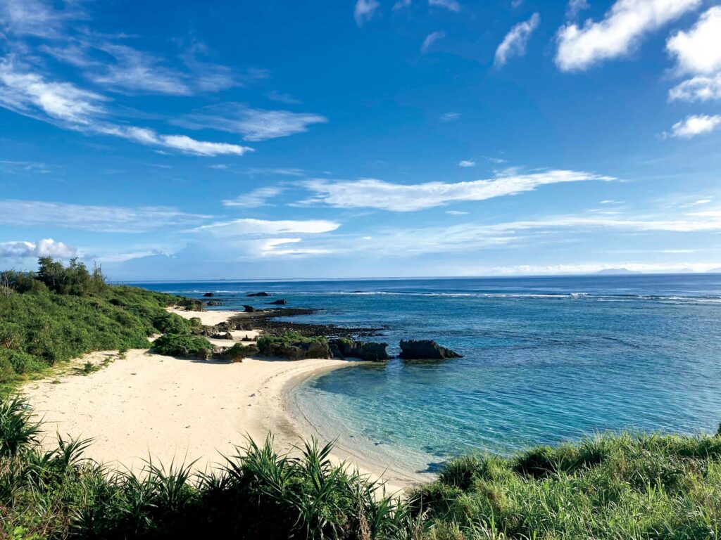 徳之島の青い海